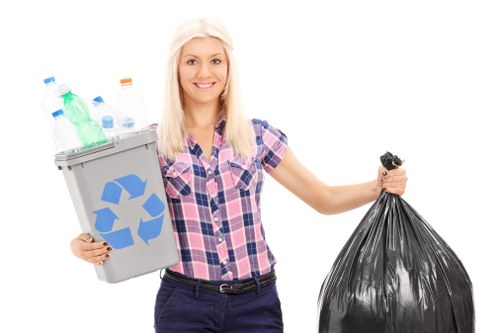 Rubbish being collected from a Granville home