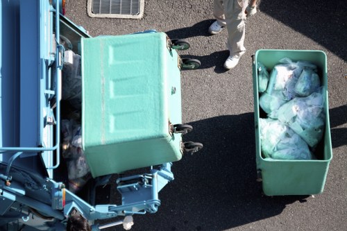 Recycling process in rubbish removal