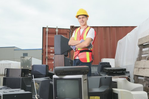 Bulky waste items being handled by Bondi service